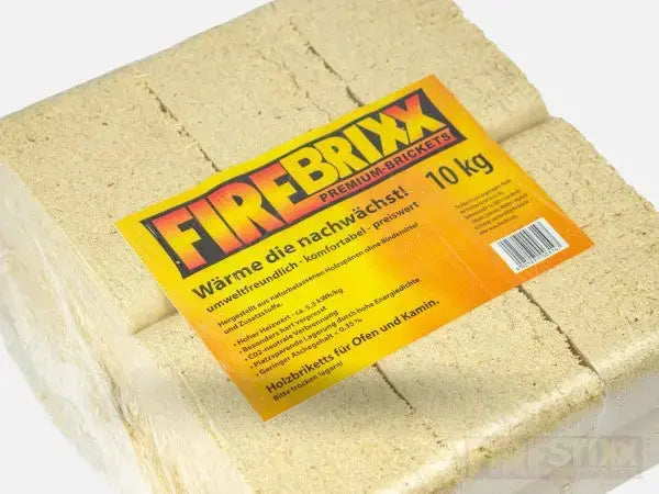 Mattonelle di legno FireBrixx 10 kg (pallet 960 kg) EcoFiamma Italia