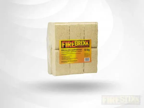 Mattonelle di legno FireBrixx 10 kg (pallet 960 kg) EcoFiamma Italia