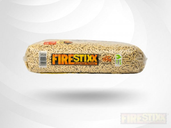Pellet di legno FireStixx in sacchi, pallet da 10 kg EcoFiamma Italia