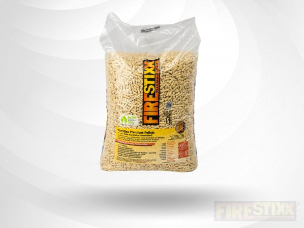 Pellet di legno FireStixx in sacchi, pallet da 10 kg EcoFiamma Italia
