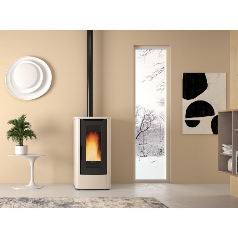 Stufa a pellet - EXTRAFLAME Teorema 11 kW EcoFiamma Italia